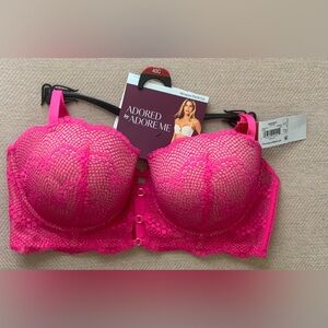 Women’s Adore Me Pink Lace Padded Bra with Underwire Support